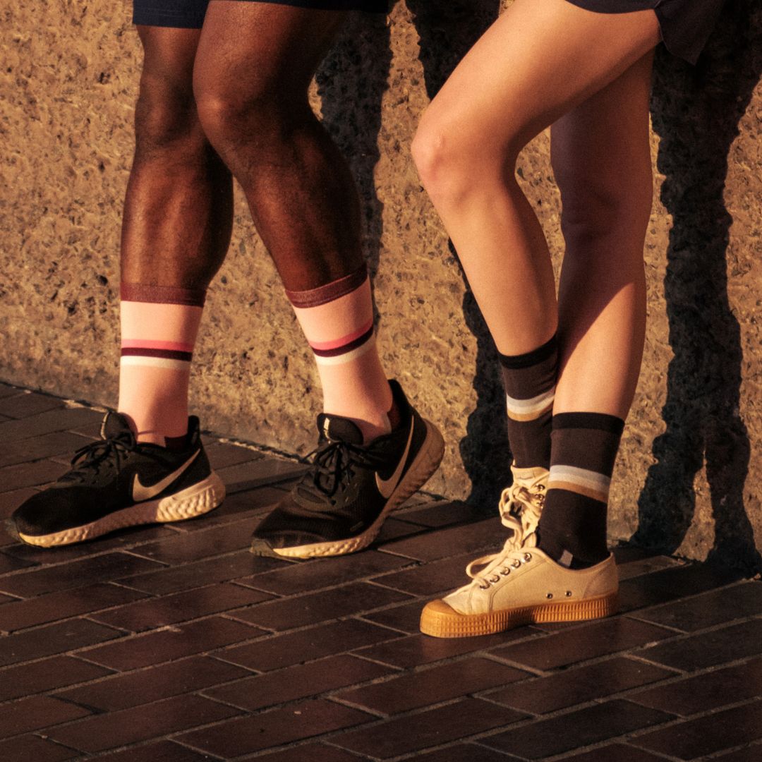 Mid-Stripe Crew Sock