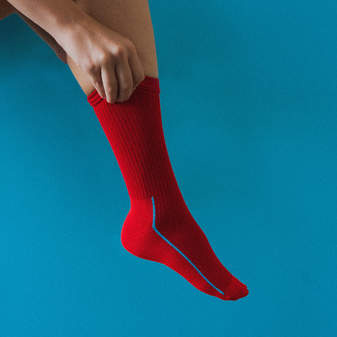 Ribbed Crew Sock