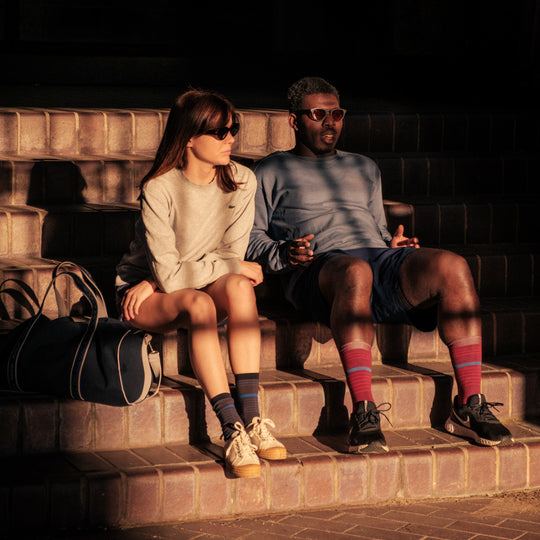 Pinstripe Crew Sock