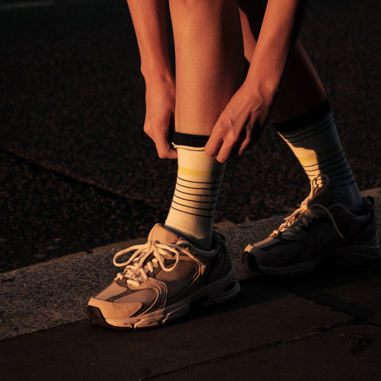 Pinstripe Crew Sock