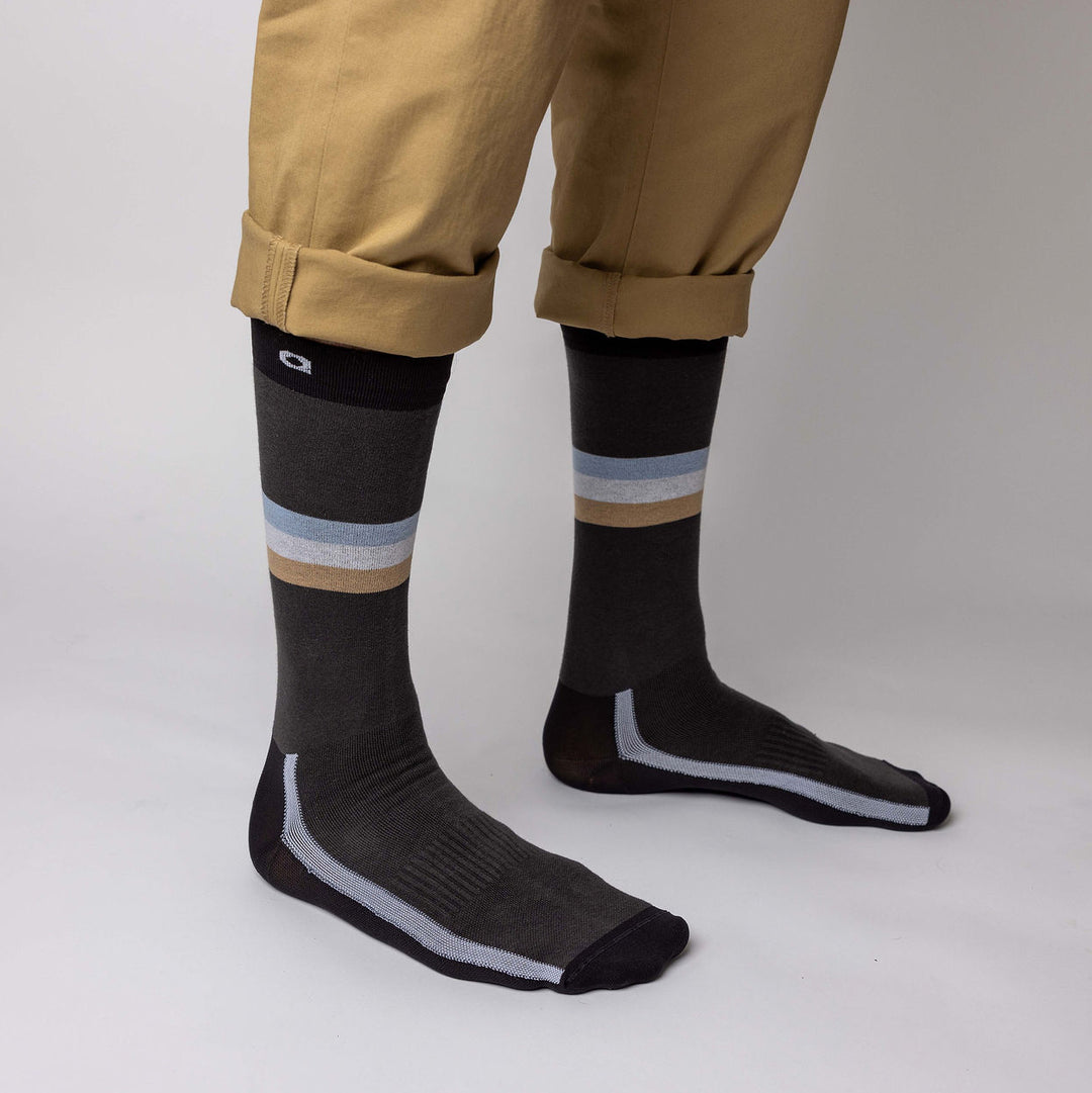 Mid-Stripe Crew Sock